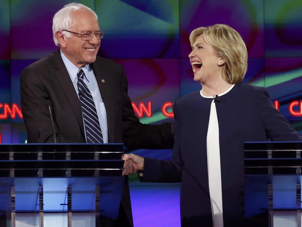  美国大选：希拉里支持率大幅领先桑德斯