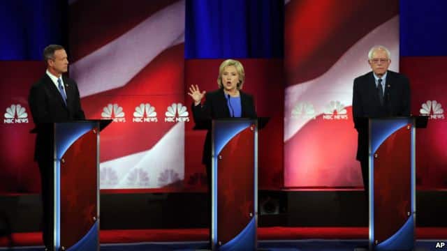  美国民主党总统参选人举行最后一场辩论会