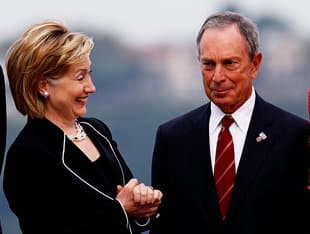  希拉里回应布隆伯格参选意愿 暗示其无需浪费时间