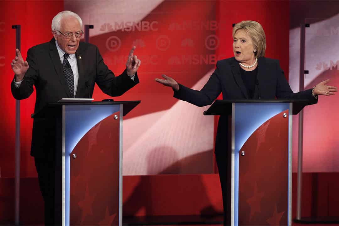  新罕布什尔初选前民调：桑德斯大幅领先希拉里