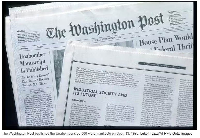  从邮包炸弹客到柯克杀手